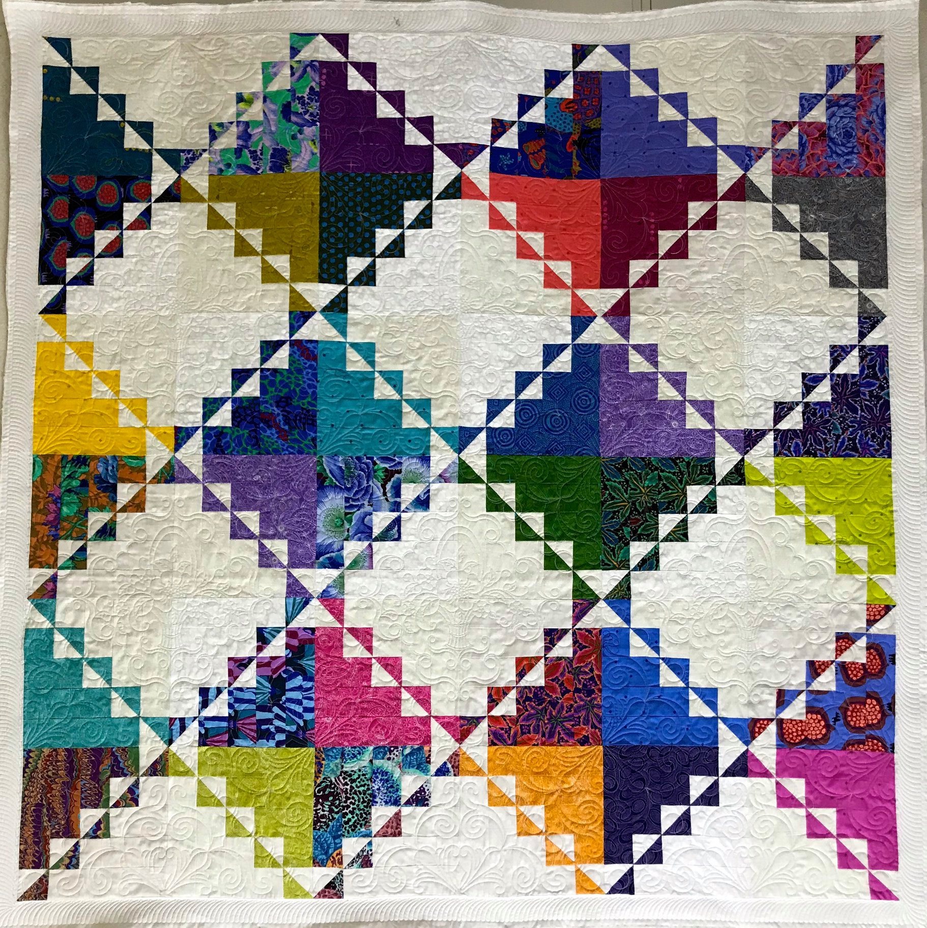Longarm quilted customer quilt example 9