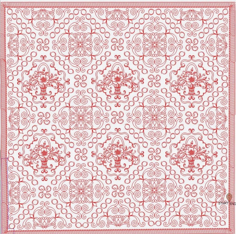 Longarm quilted customer quilt example 10