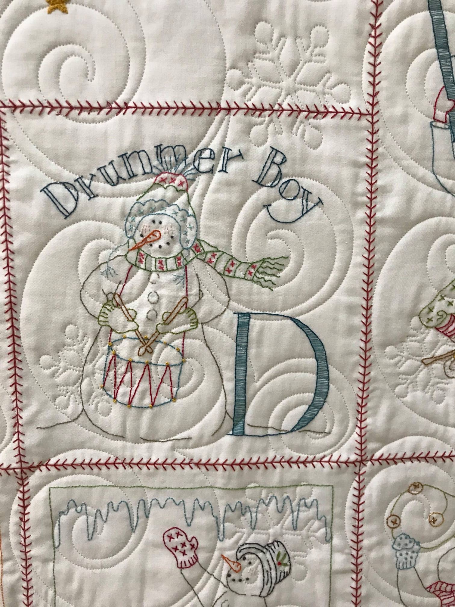 Longarm quilted customer quilt example 14