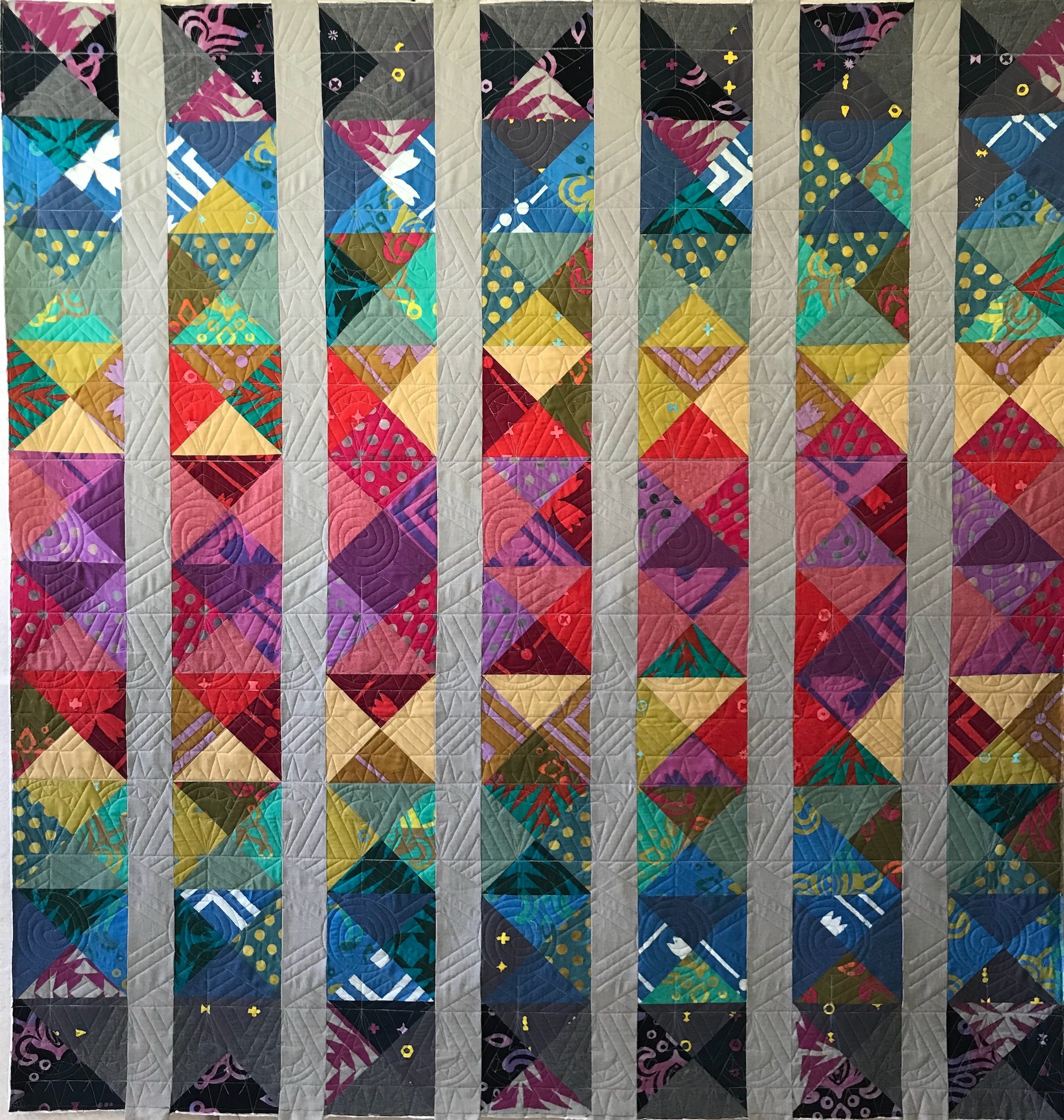Longarm quilted customer quilt example 15