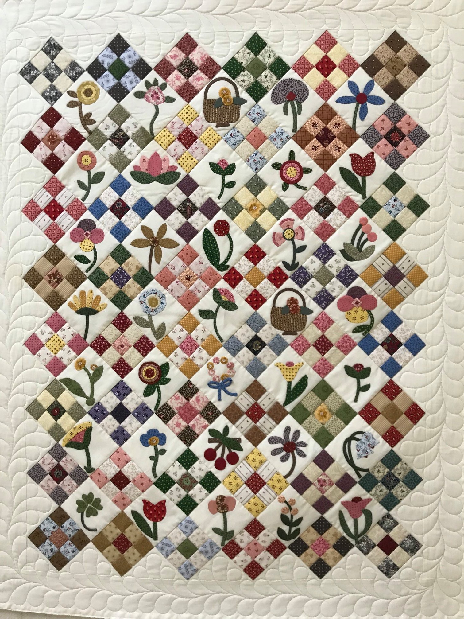 Longarm quilted customer quilt example 18