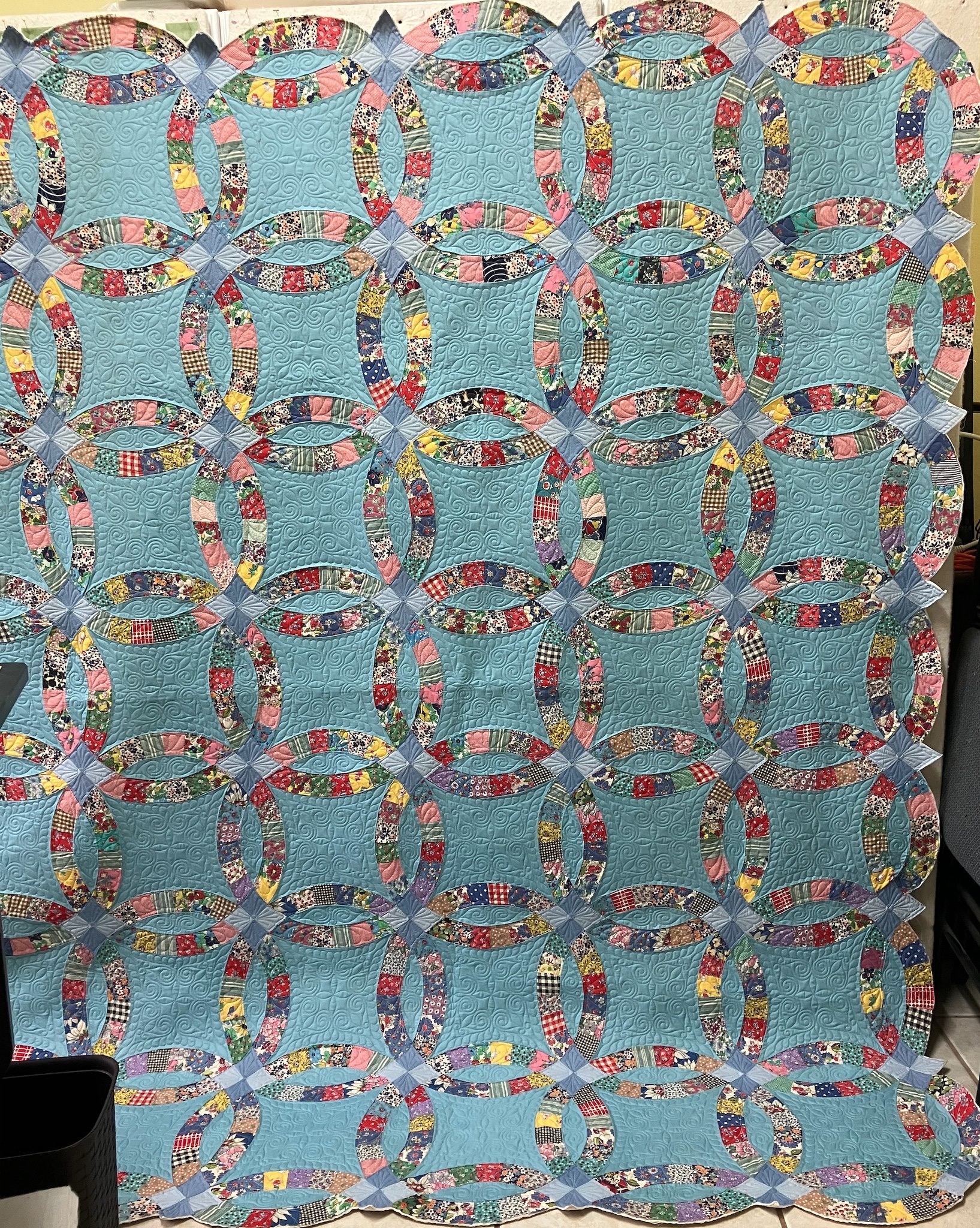 Longarm quilted customer quilt example 19