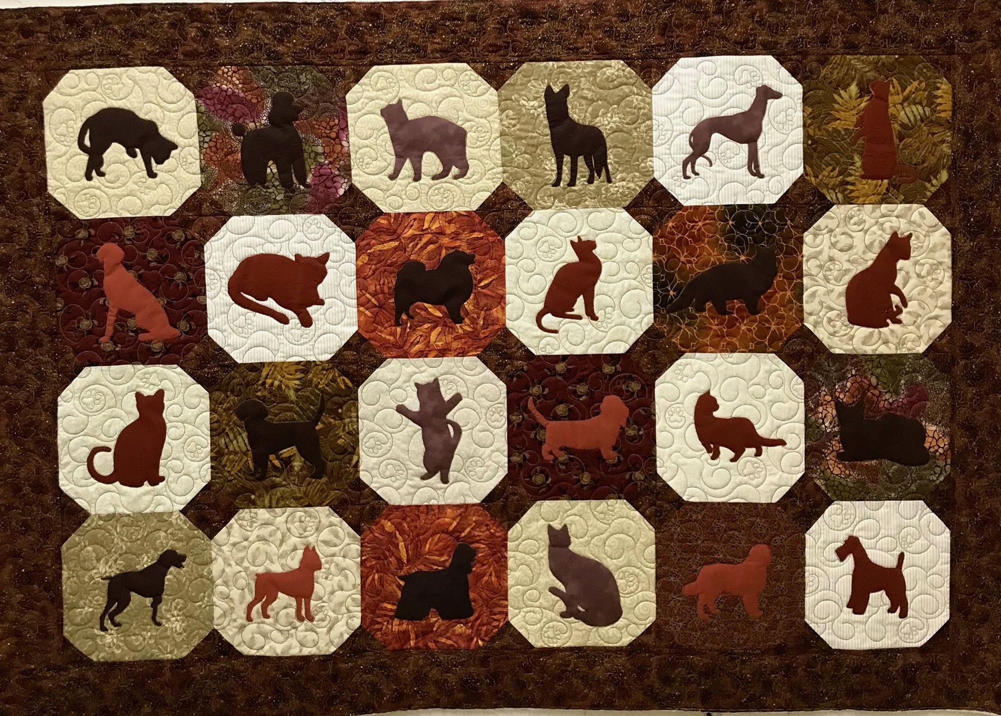 Longarm quilted customer quilt example 23