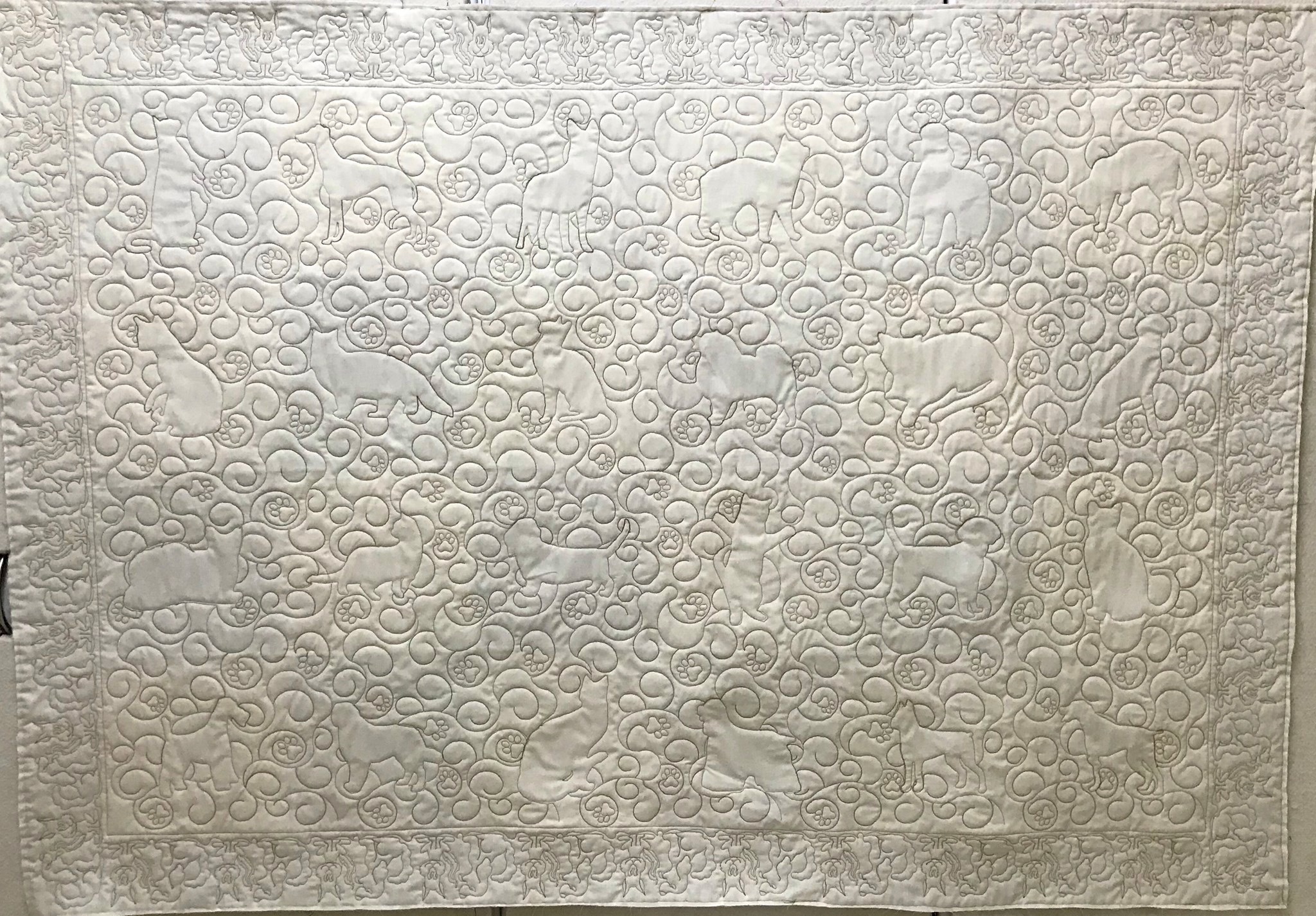 Longarm quilted customer quilt example 24