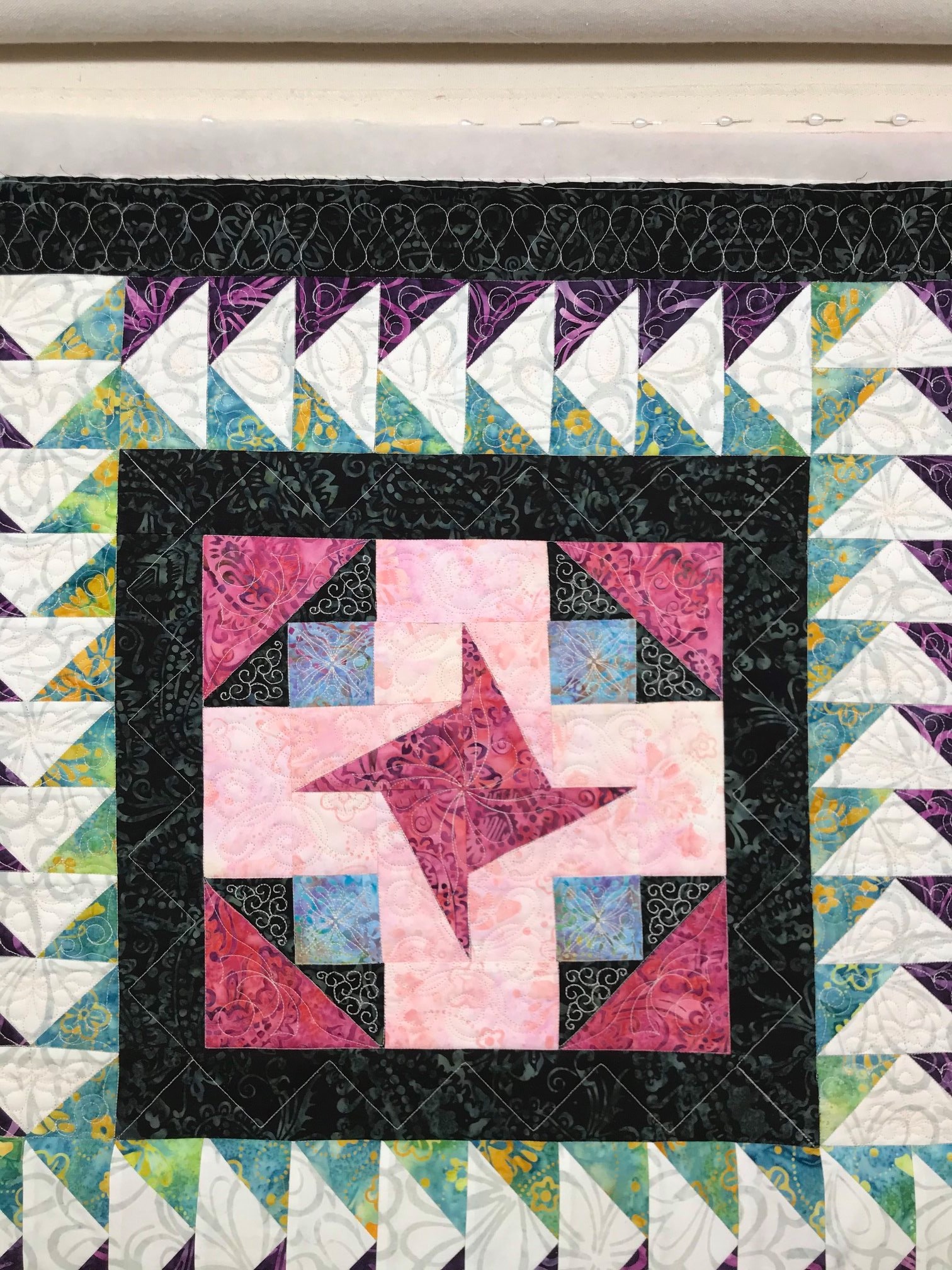 Longarm quilted customer quilt example 26