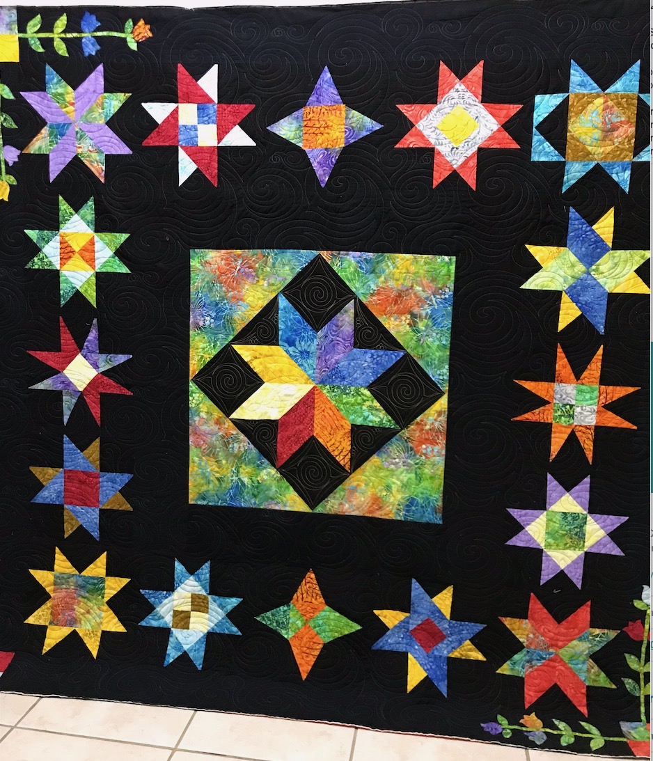 Longarm quilted customer quilt example 29
