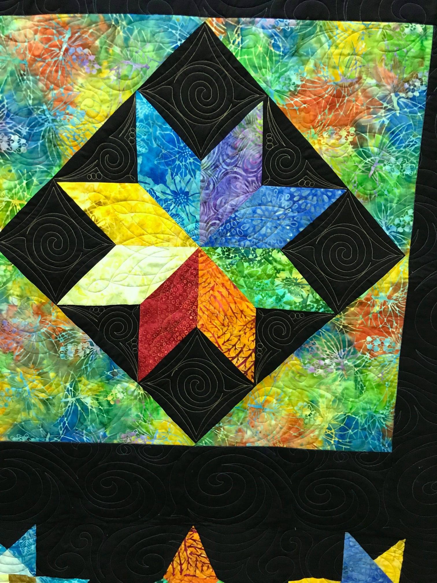 Longarm quilted customer quilt example 30