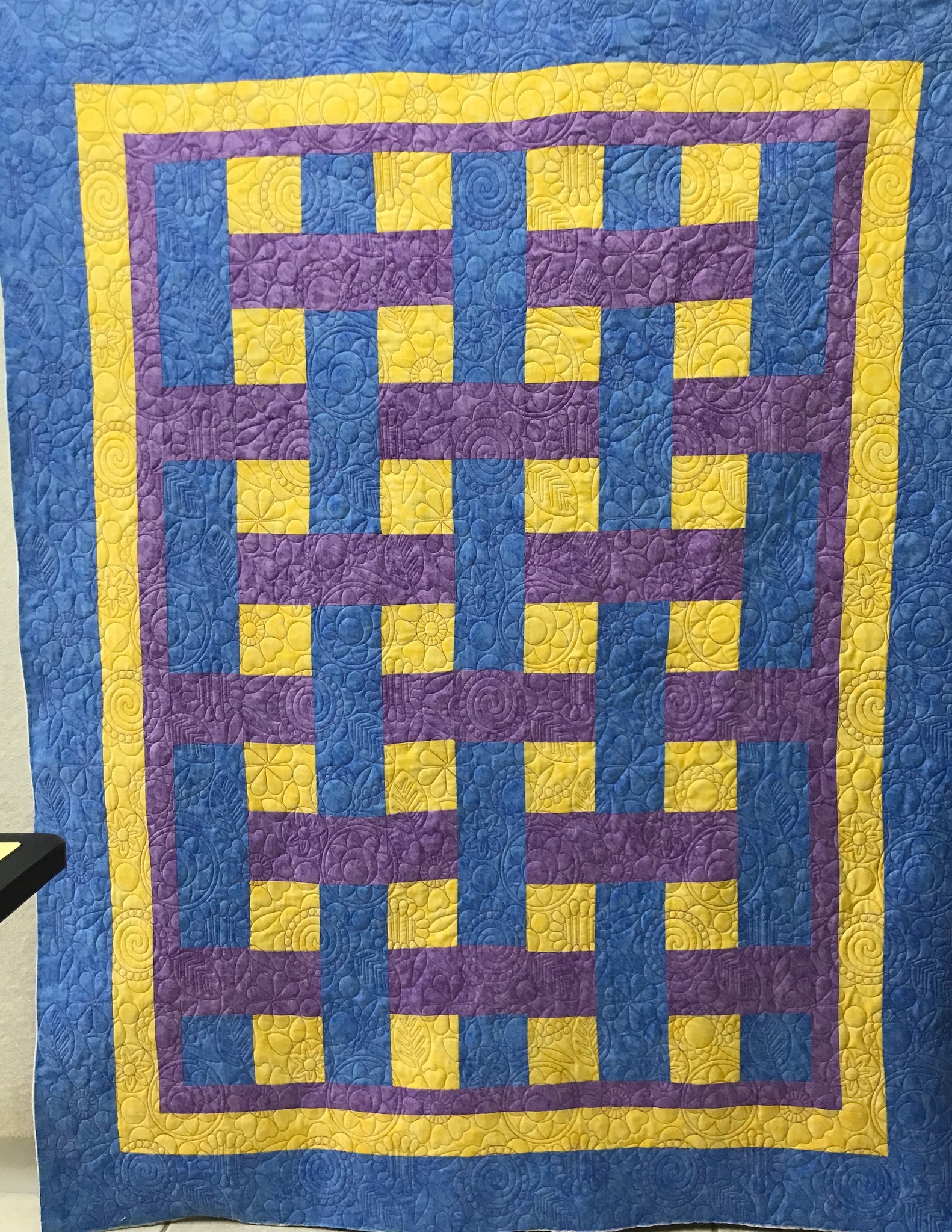 Longarm quilted customer quilt example 32