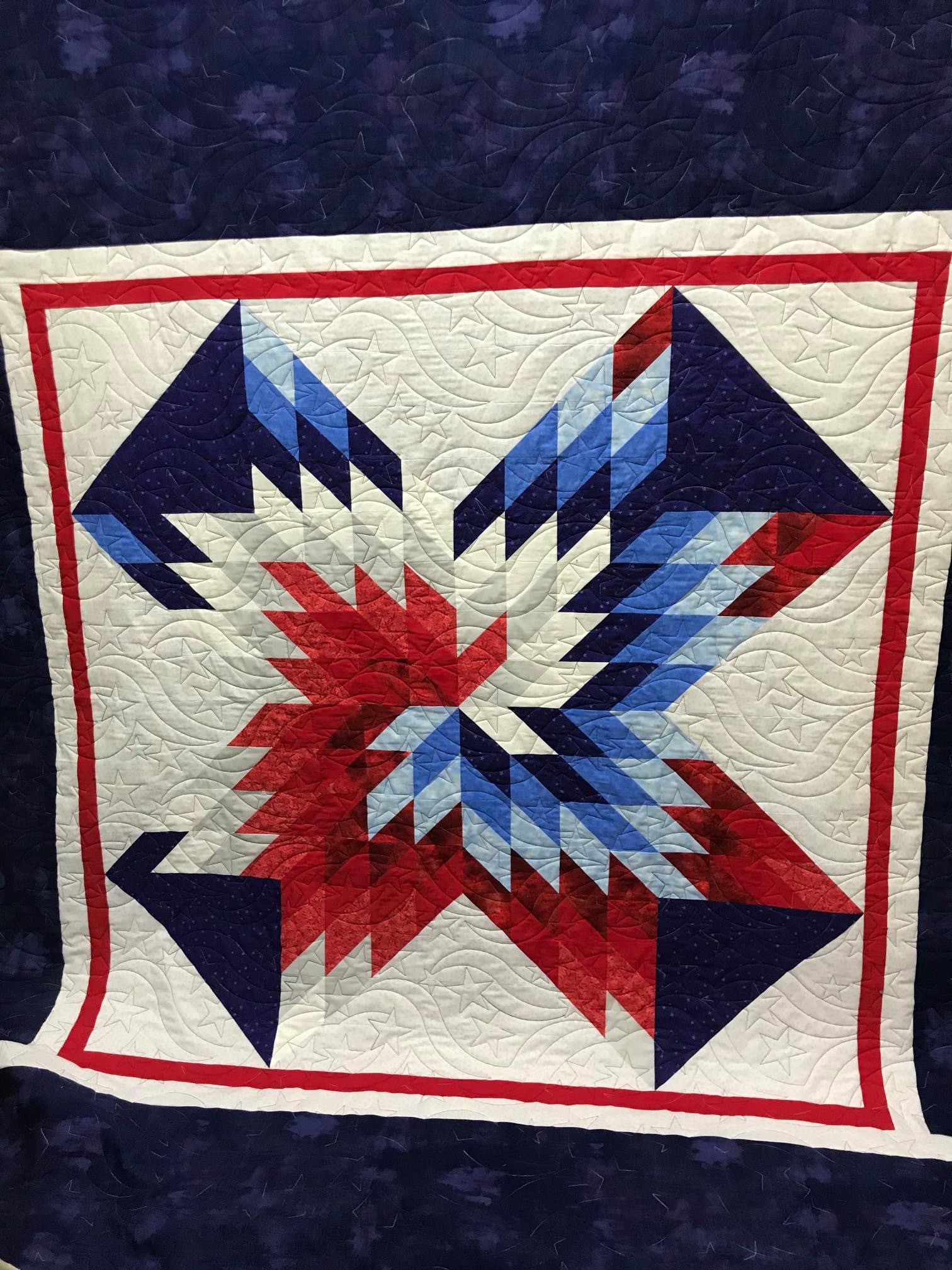 Longarm quilted customer quilt example 33