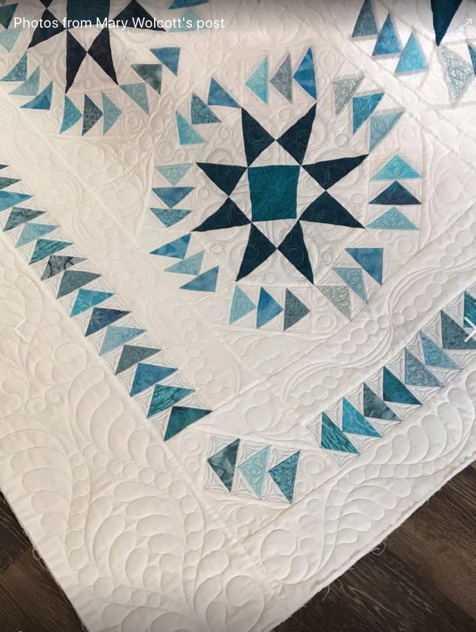Longarm quilted customer quilt example 34