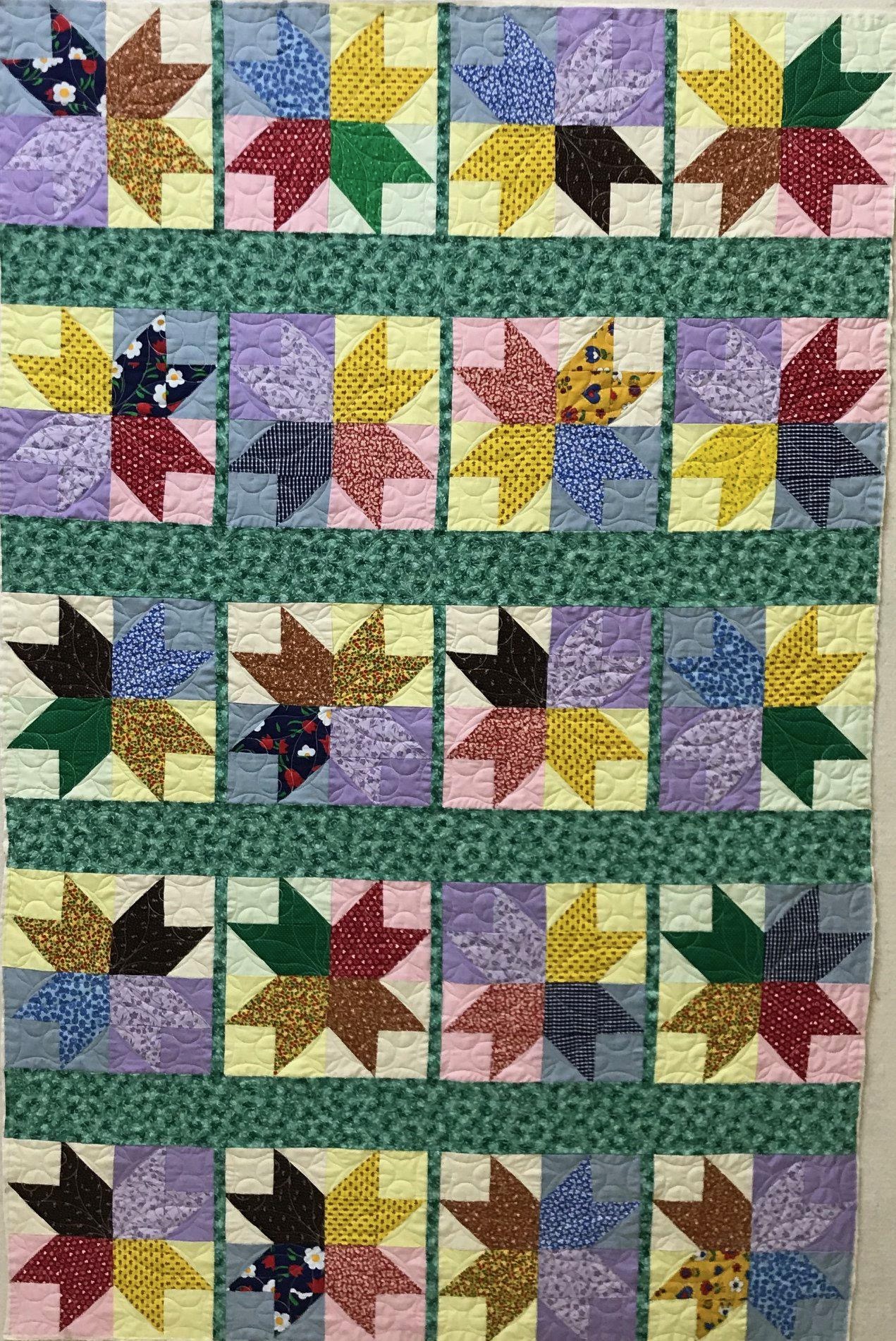 Longarm quilted customer quilt example 35